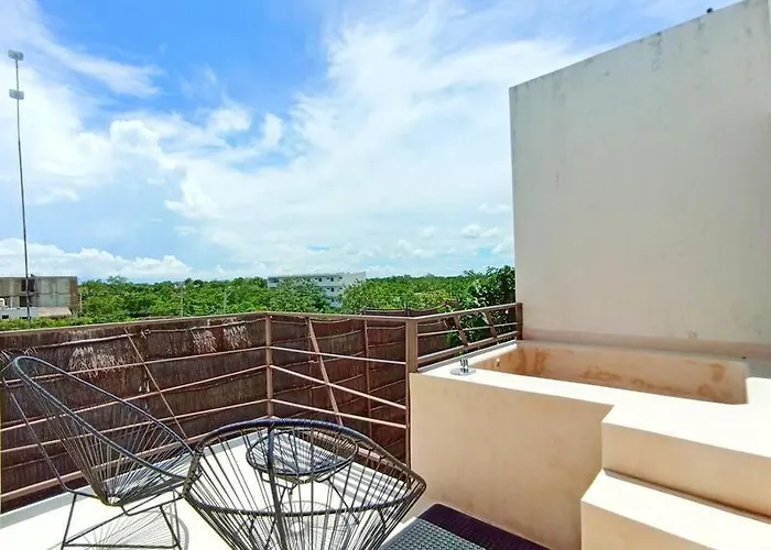 Saskab 10 Lovely 2br Ph, Minutes From The Sea & Downtown! Apartamento Tulum